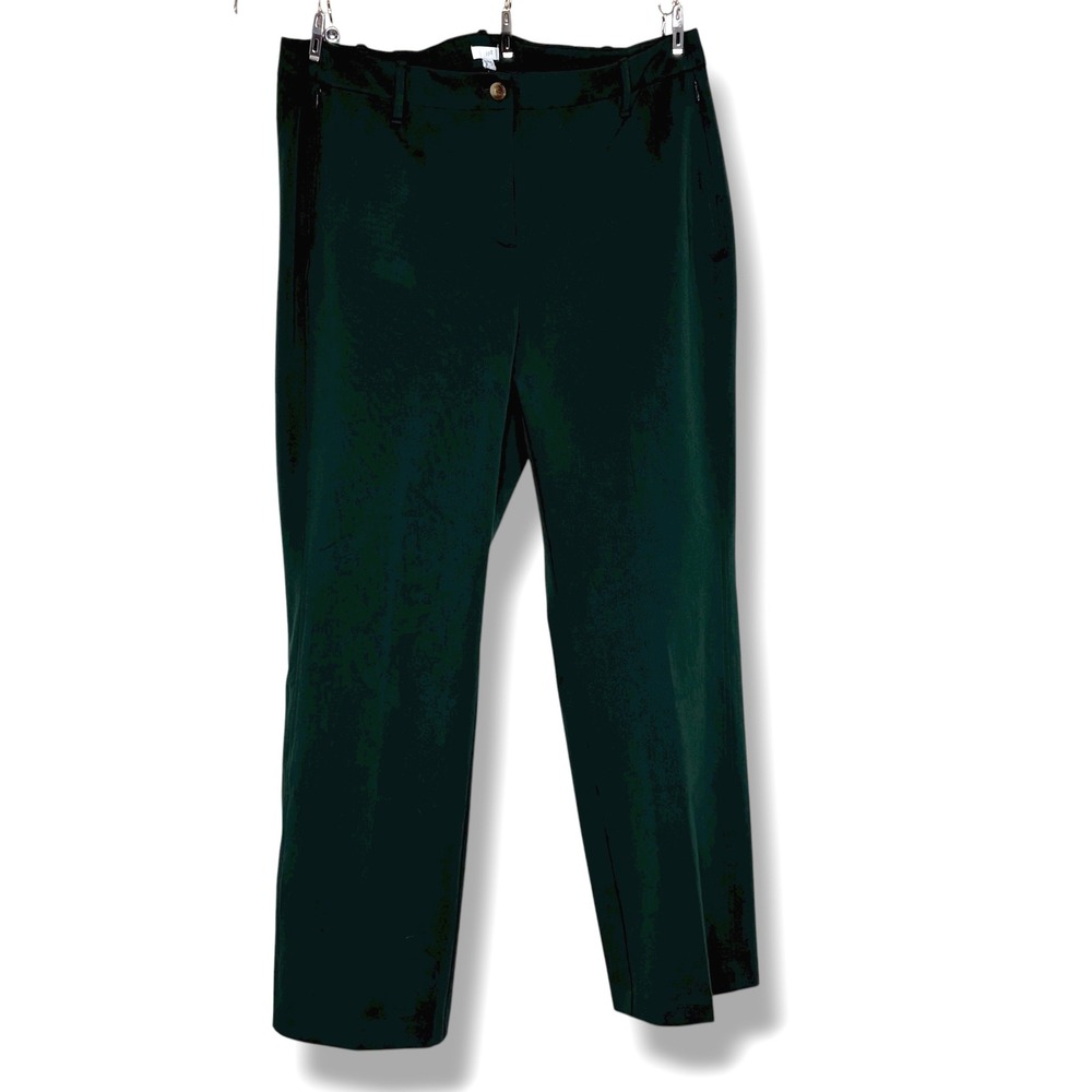 J.Jill Evergreen Straight Leg Pants Size 18 Polyester Blend‎ Professional Office